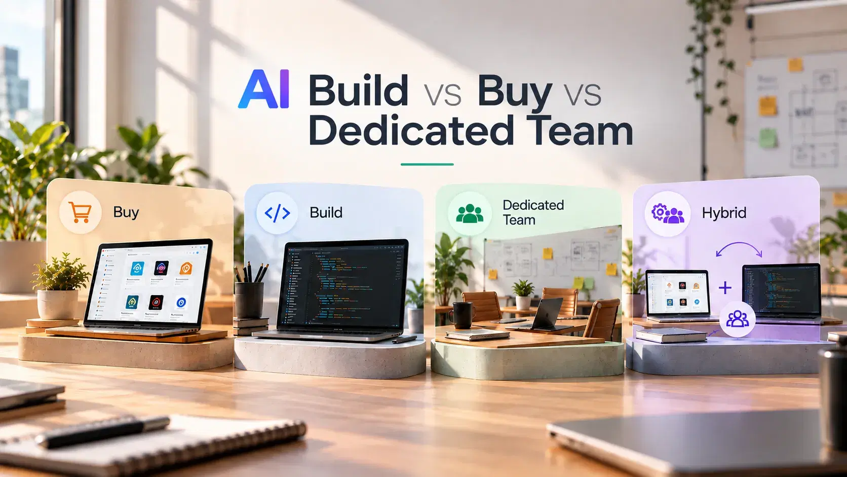 AI Build vs Buy vs Dedicated Team: A Practical Decision Guide